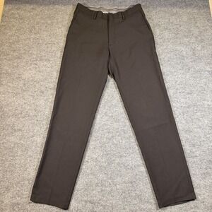 Haggar Mens Slim Fit Premium Comfort Black Dress Pant 32x32